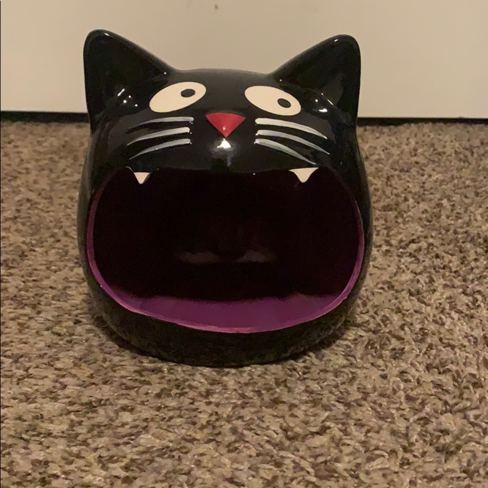 Ceramic Halloween cat candy bowl/dish